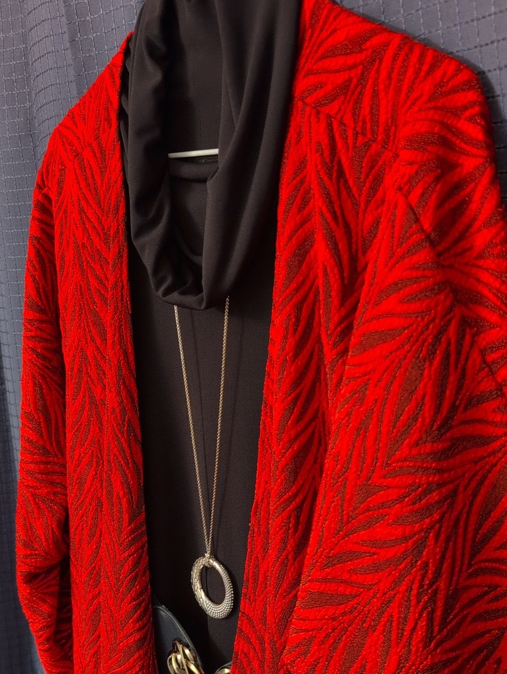 NWT Kimono LuLaRoe Textured Red & Black Medium